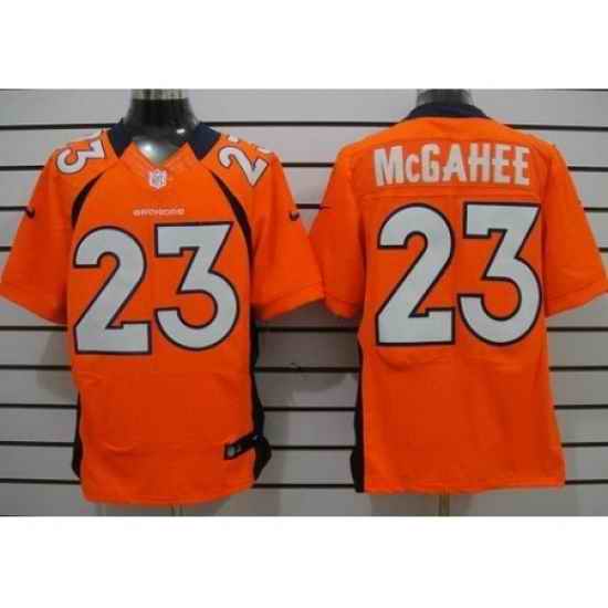 Nike Denver Broncos 23 Willis McGahee Orange Elite NFL Jersey